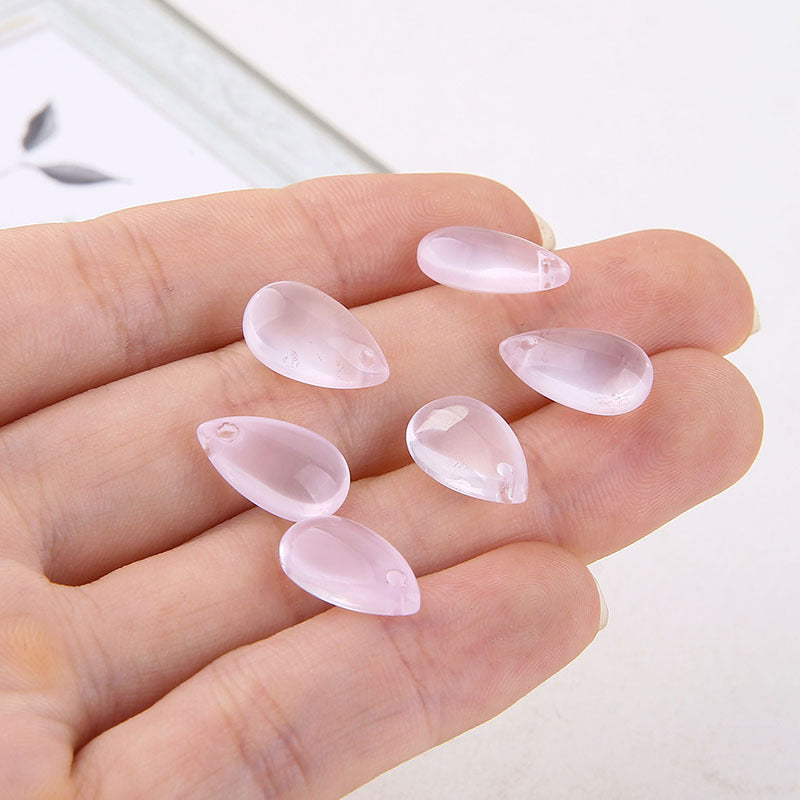 Glass Crystal Mermaid Tears Transparent Water Drop Pendant
