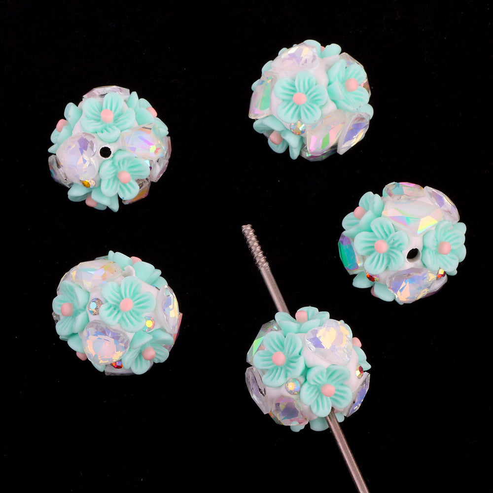 Flower Beads Luminous Zircon Flower Balls