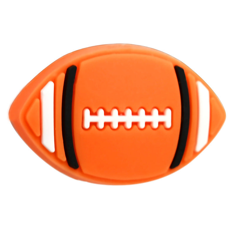 Ball Sports Series Silicone Focal Beads