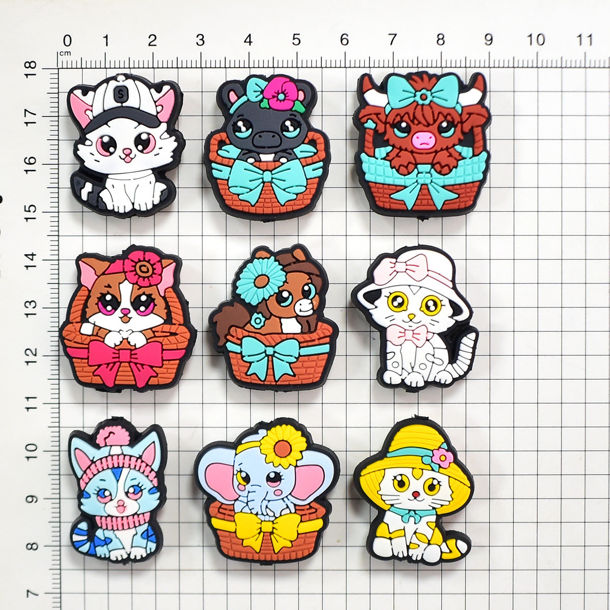 Cute Cartoon Cat Series Silicone Focus Beads Silicone Focus Beads