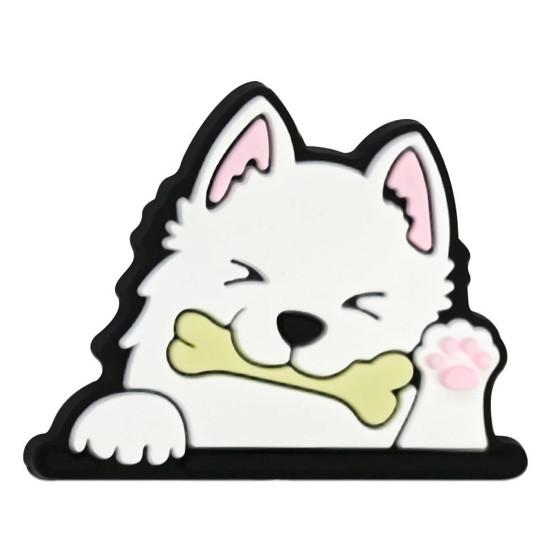 Cute Puppy Shape Silicone Focus Beads Silicone Focus Beads