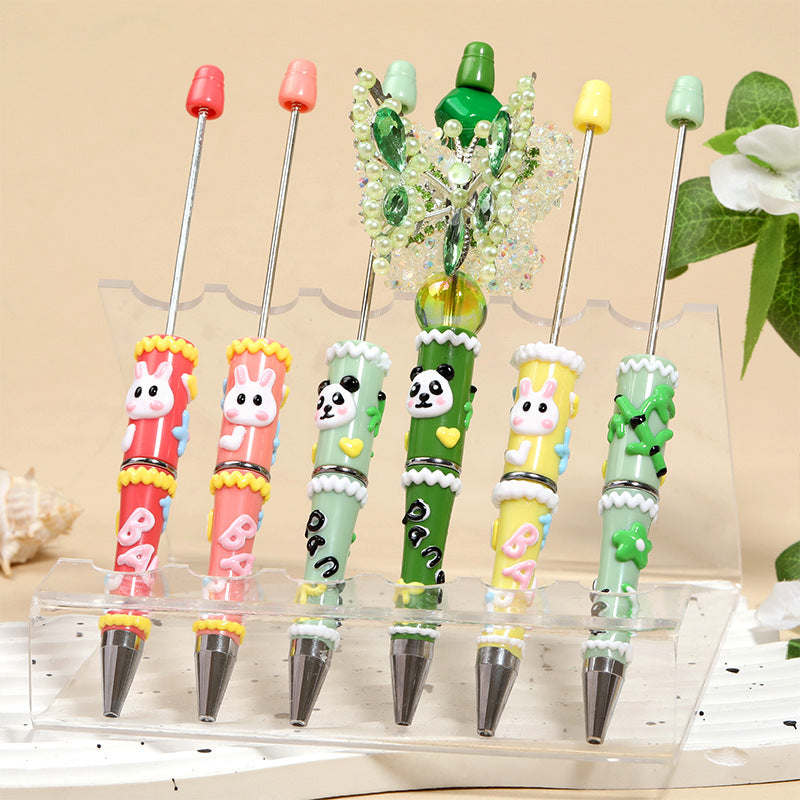 Colorful Cartoon Hand-painted Beaded Pen