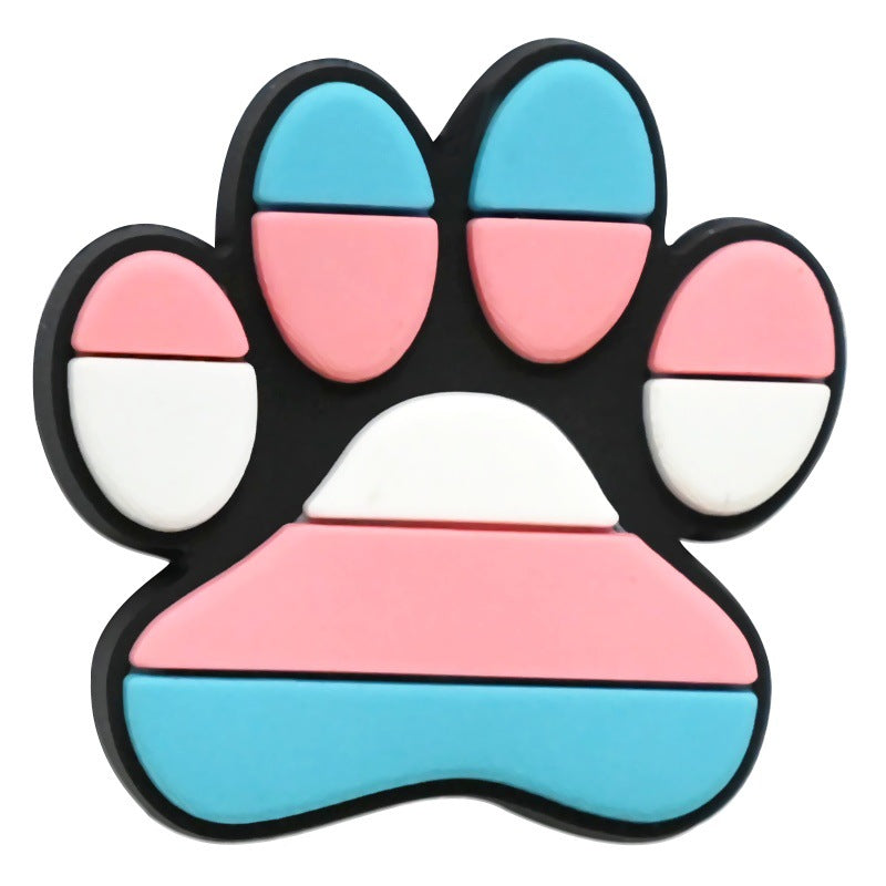Cartoon Animal Footprint Series Silicone Focus Beads Silicone Focus Beads