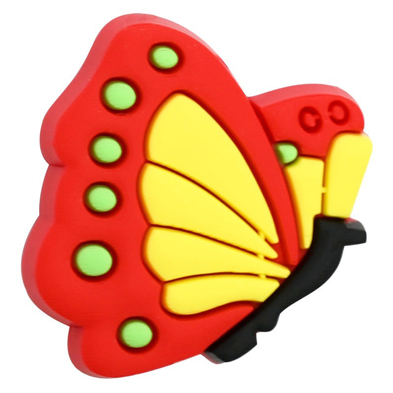 Colorful Cartoon Butterfly Series Silicone Focus Beads Silicone Focus Beads