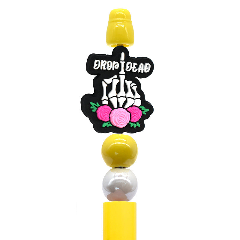 Cute cartoon silicone focal beads