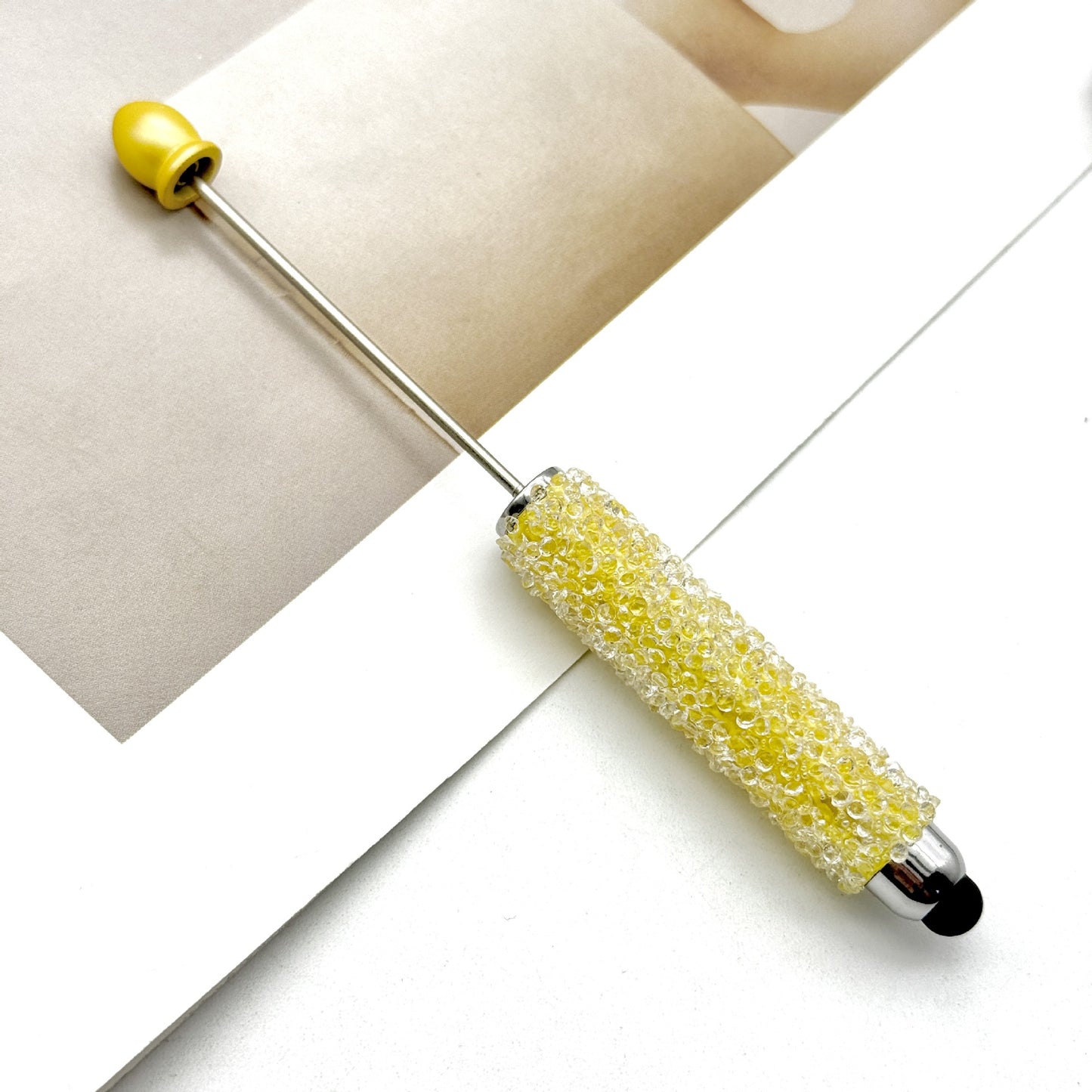 Resin Gypsophila Touch Screen Beaded Pen