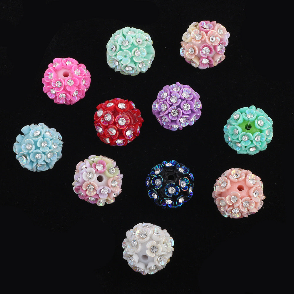 Flower Beads 10 Colors Lily Flower Three-Petal Flower Beads