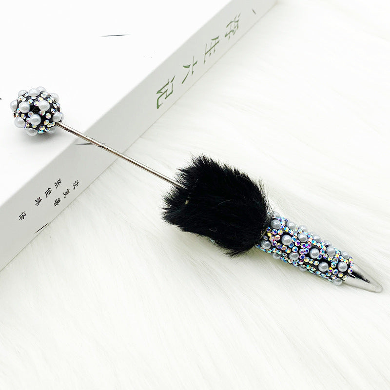 Heavy Craft Plush Pearl Full Diamond Pen