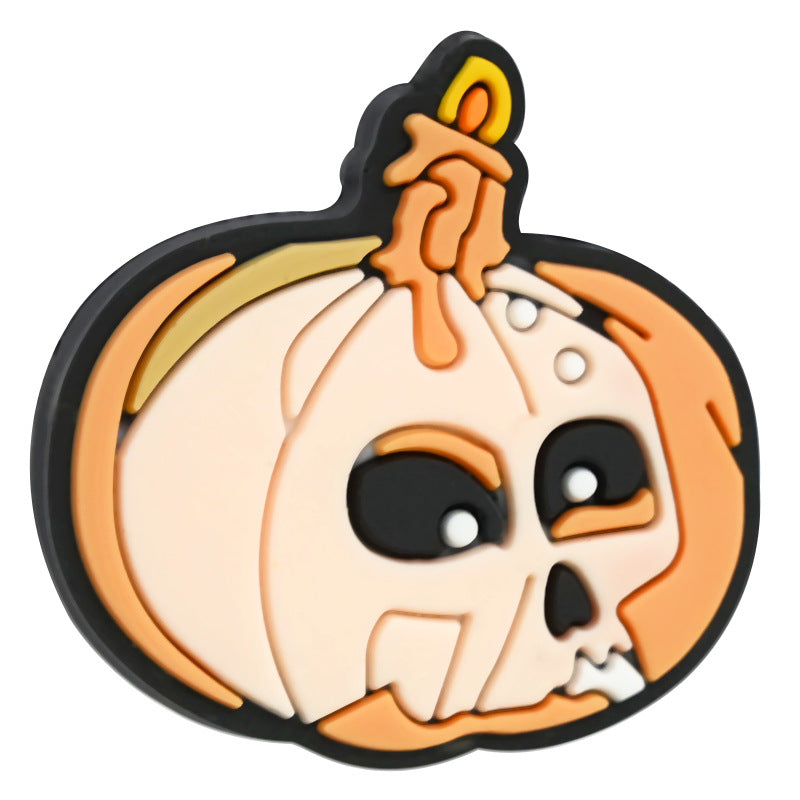 Halloween Pumpkin Series Silicone Focal Beads