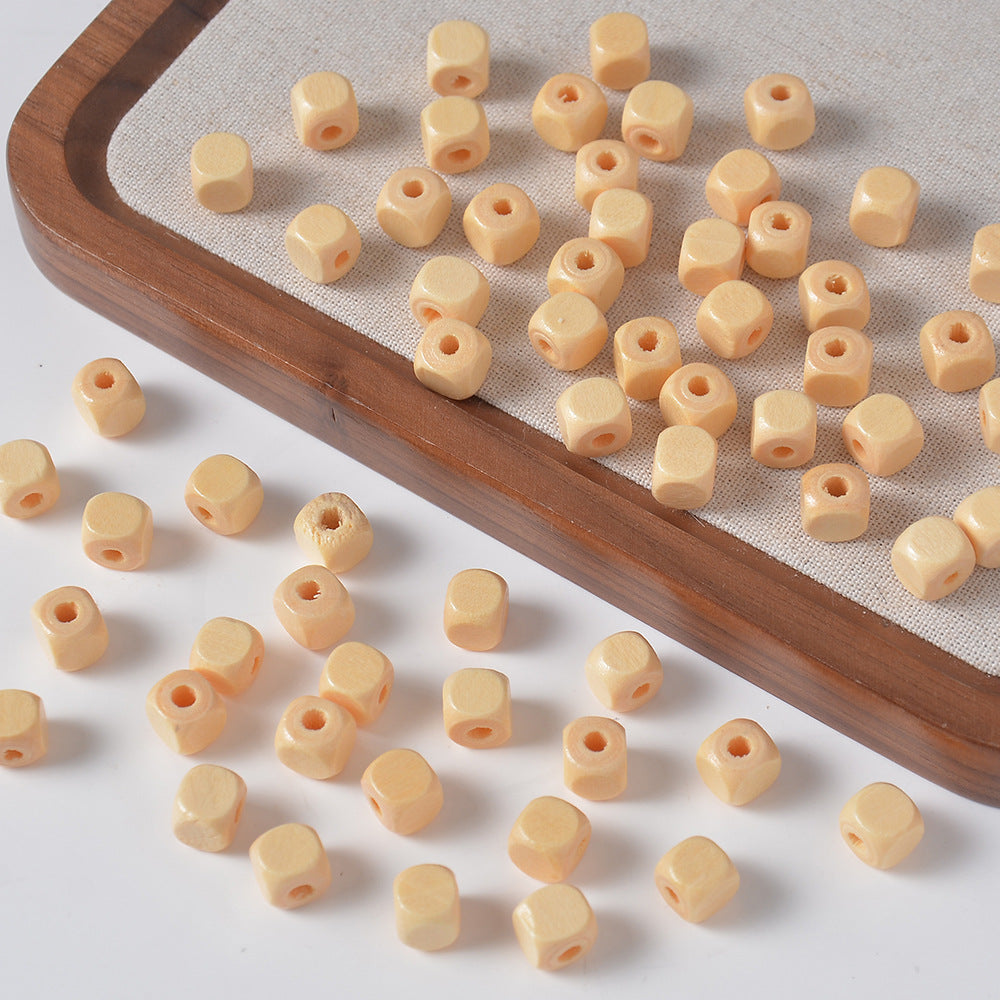 Natural Wooden beadable Beads