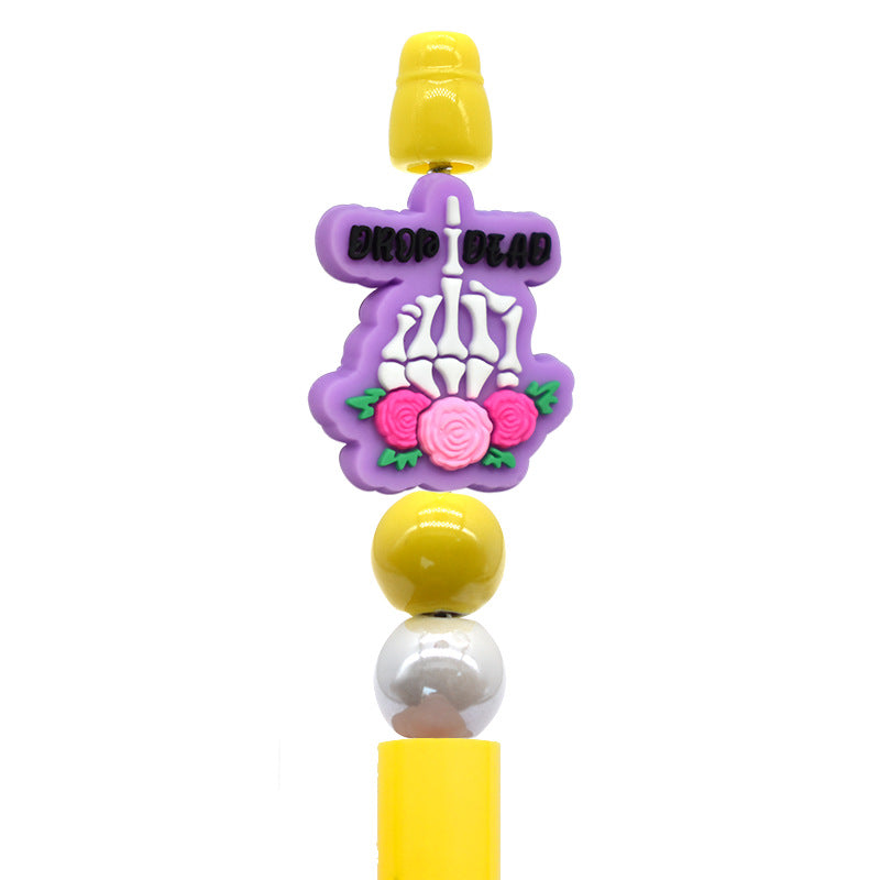 Cute cartoon silicone focal beads