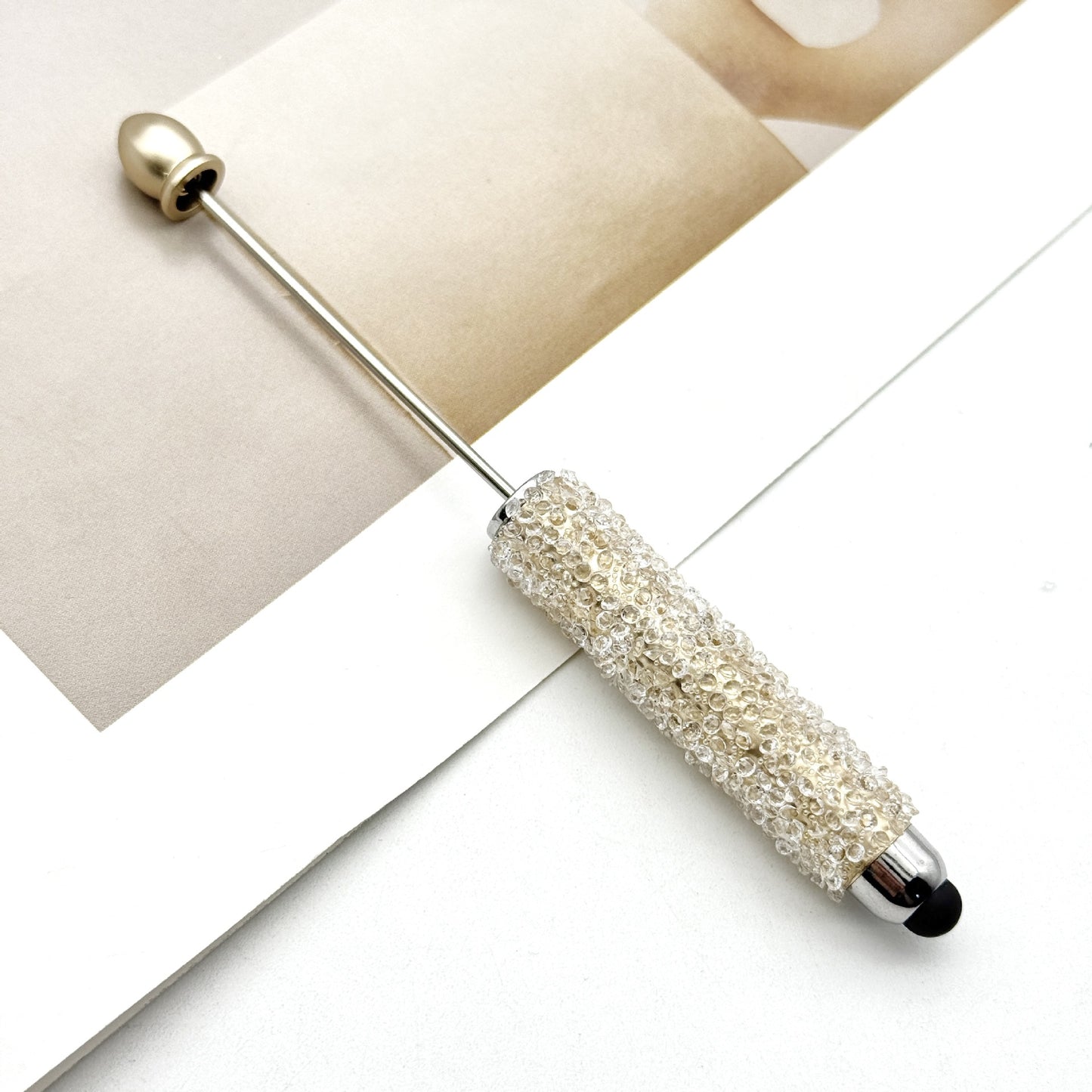 Resin Gypsophila Touch Screen Beaded Pen