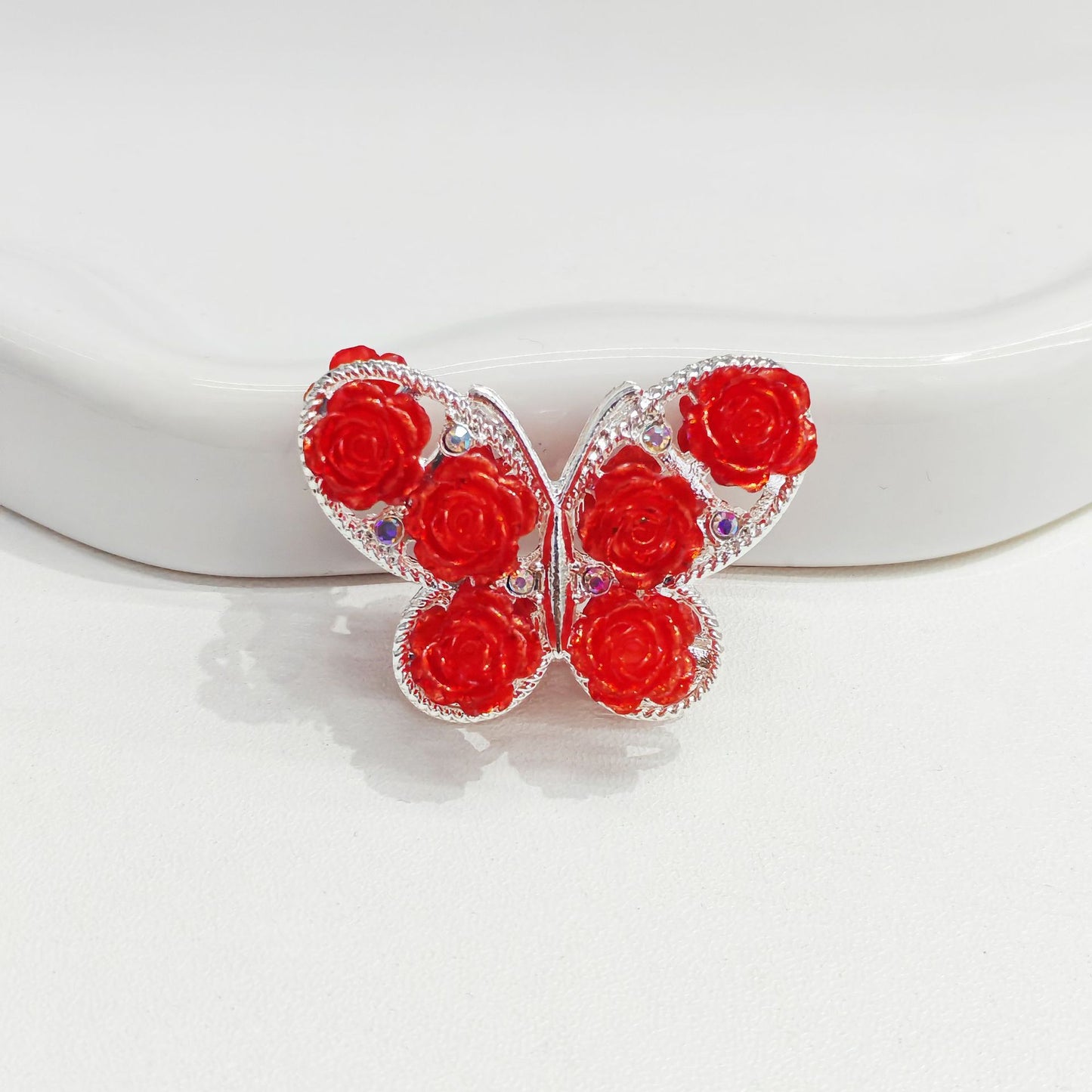 Vintage Rose Butterfly Alloy Accessories