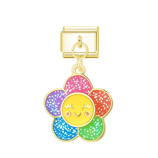 colorful smile flower