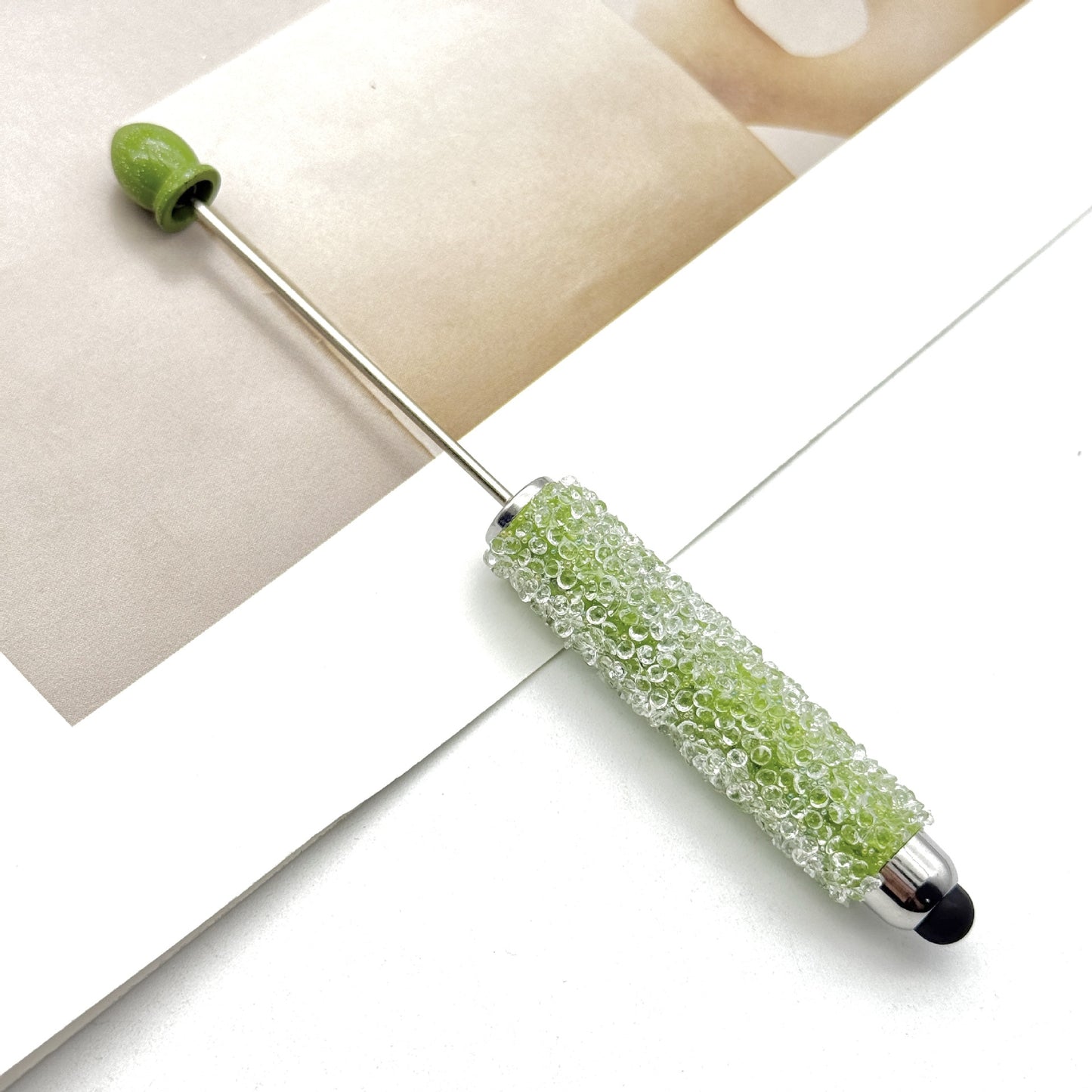 Resin Gypsophila Touch Screen Beaded Pen