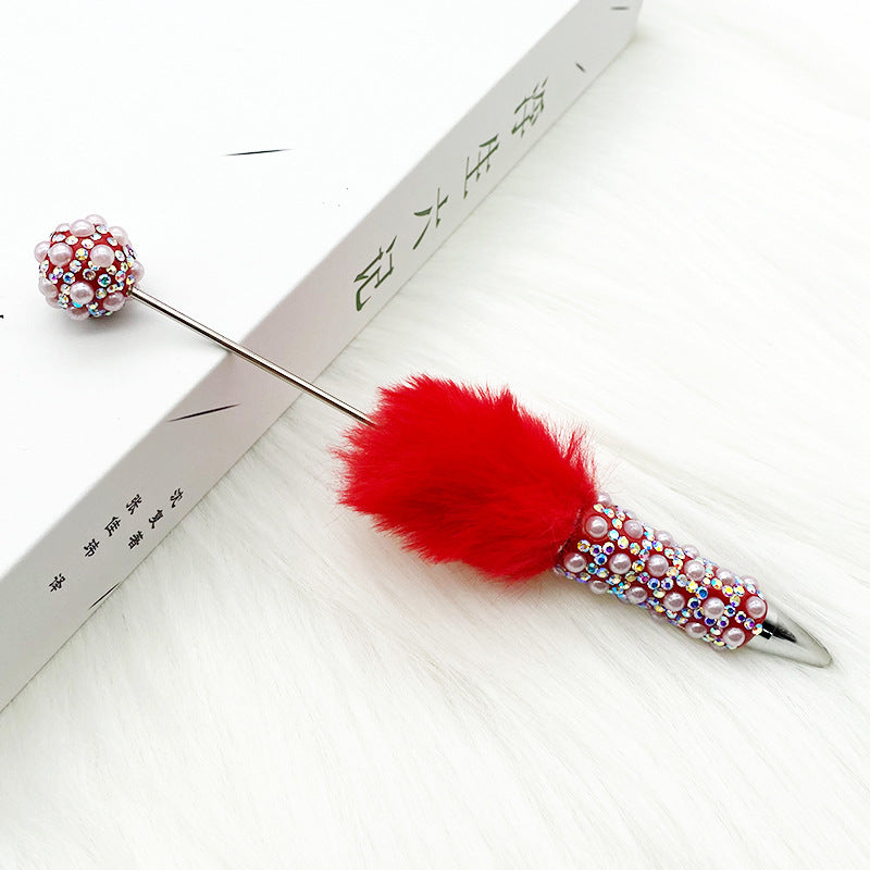 Heavy Craft Plush Pearl Full Diamond Pen