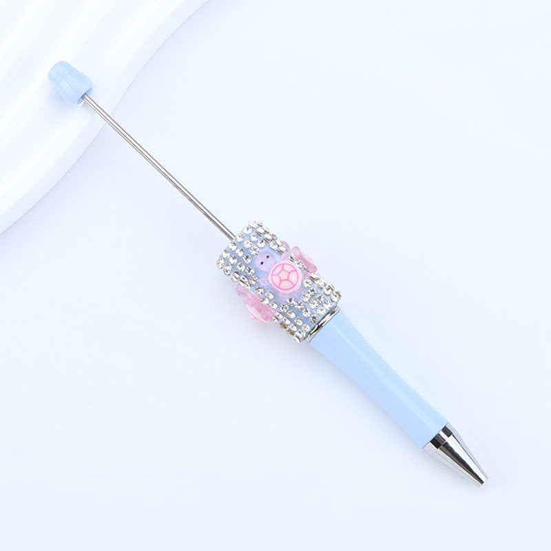 Inlaid Diamond Turtle Beaded Pen