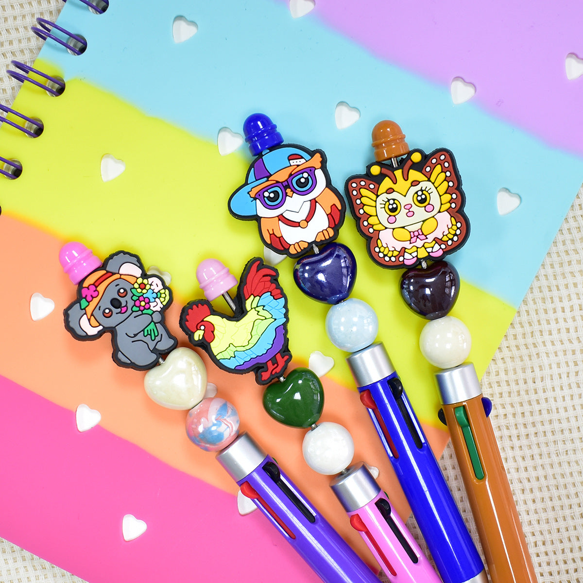 Cute Cartoon Small Animals Silicone Focal Beads