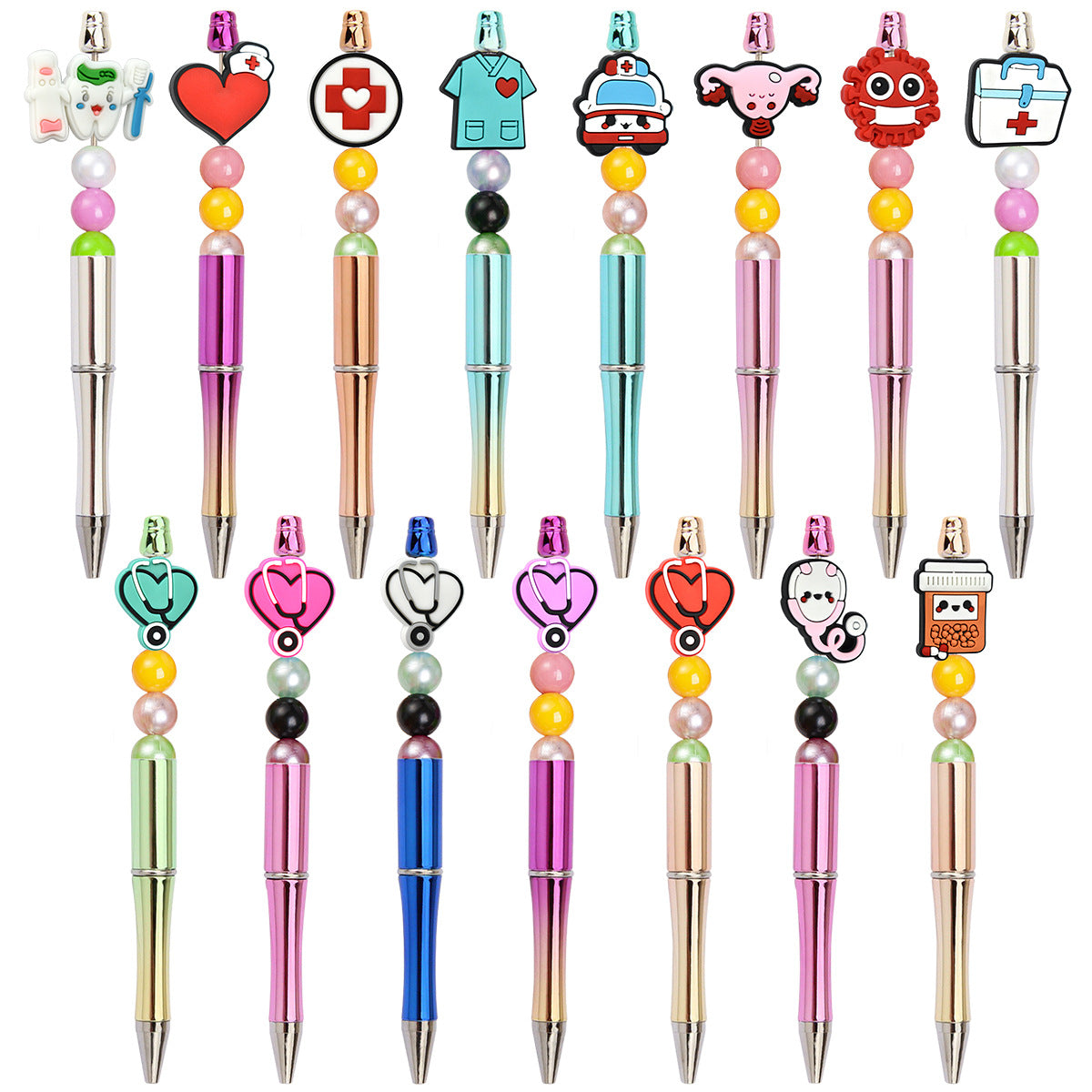 Cute Cartoon Medical Series Silicone Focus Beads Silicone Focus Beads