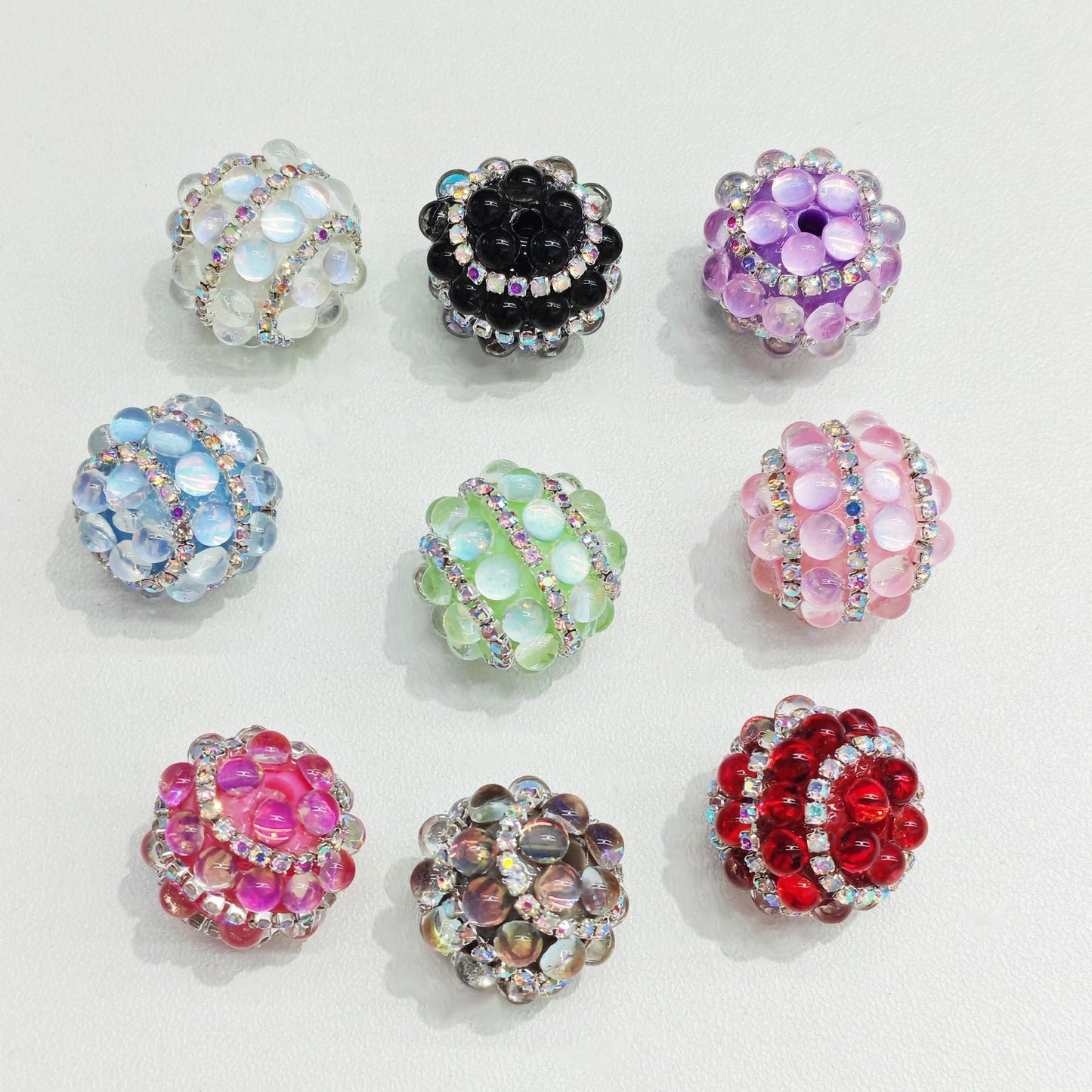 Acrylic Fancy Round Bead Drill Ball