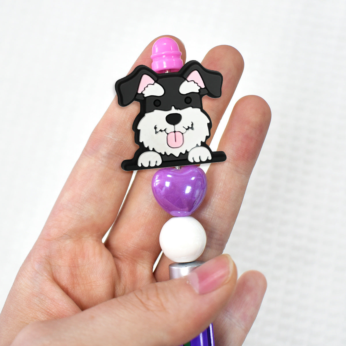 Cute Puppy Shape Silicone Focus Beads Silicone Focus Beads