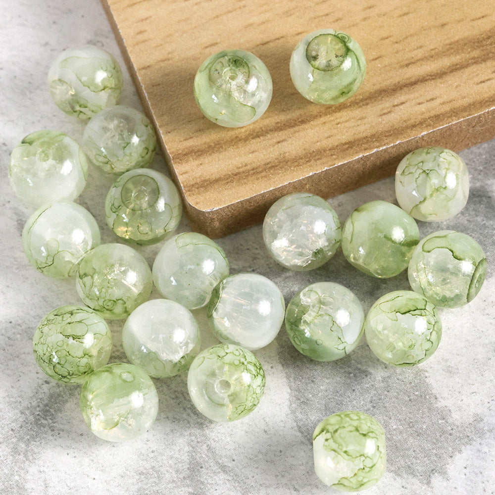 New Chinese Ancient Style Colored Glaze glass beadable beads
