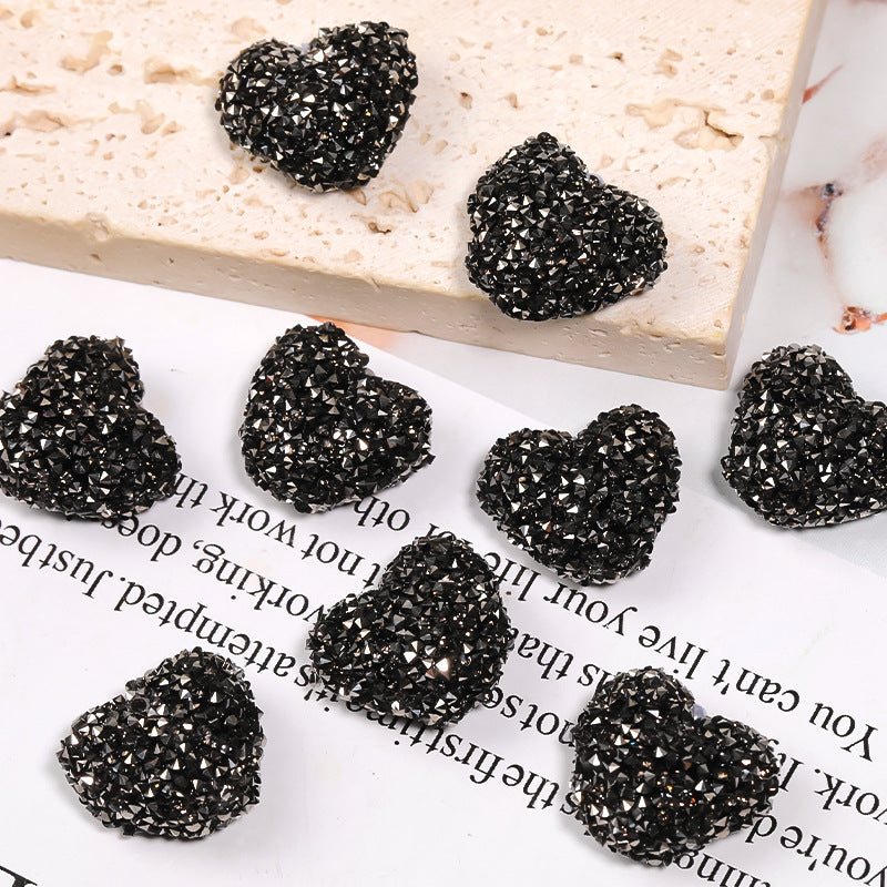Colorful Rhinestone Soft Sugar Heart Drill Ball
