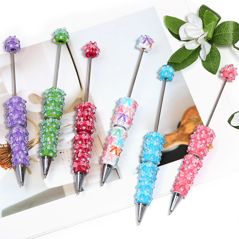 Colorful Bow Tie Beadable Pen