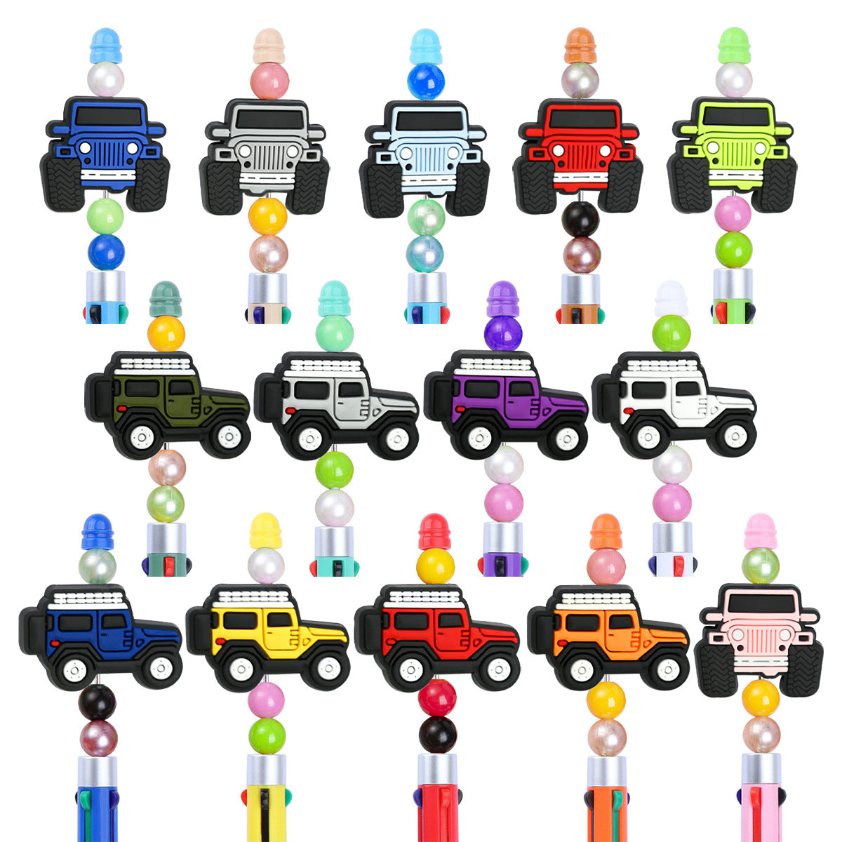Jeep Series Silicone Focal Beads