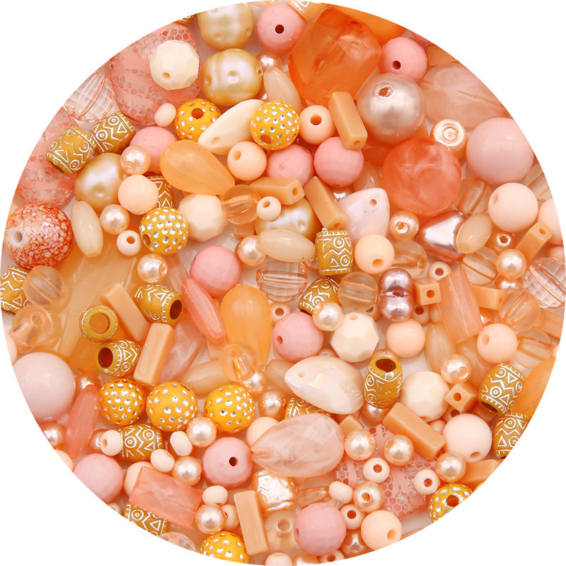 Multi-color Mixed Baroque Style Acrylic Beads