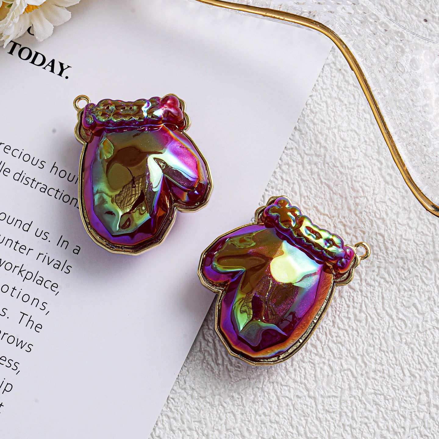 Christmas Gloves Charm