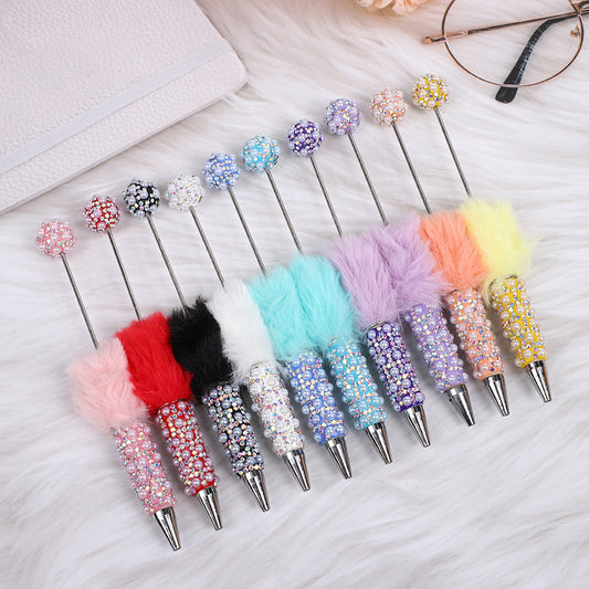 Heavy Craft Plush Pearl Full Diamond Pen