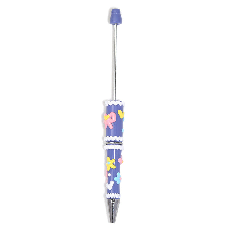 5 Pcs Hand-painted Bowknot Beaded Pen