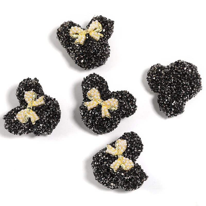 Dot Drill Bowknot Heart Sugar Ball Pen Hole Beads