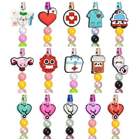 Cute Cartoon Medical Series Silicone Focus Beads Silicone Focus Beads