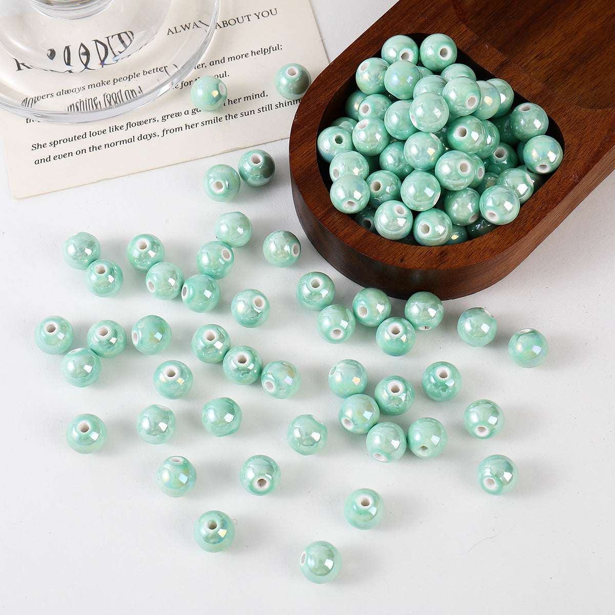 Ceramic Color Series UV Gradient Round Beads