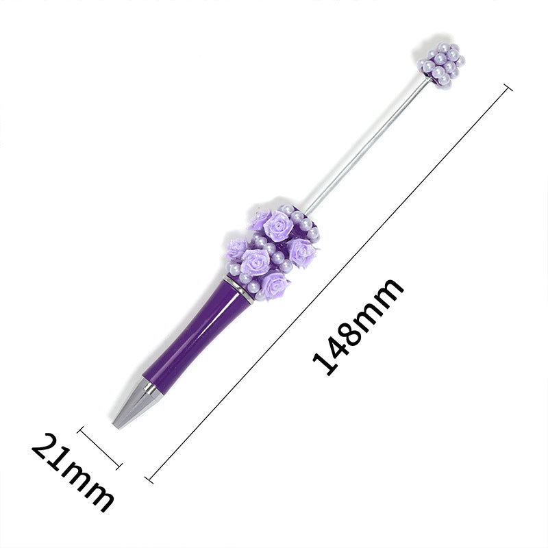 Luminous Rose Beaded Pen
