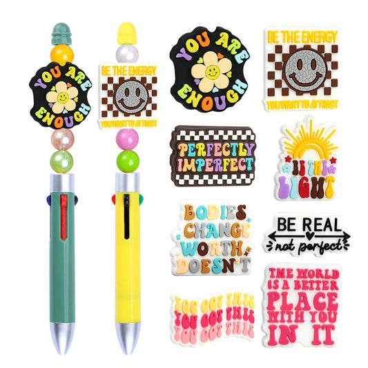 Phrase Series Silicone Focus Beads Silicone Focus Beads
