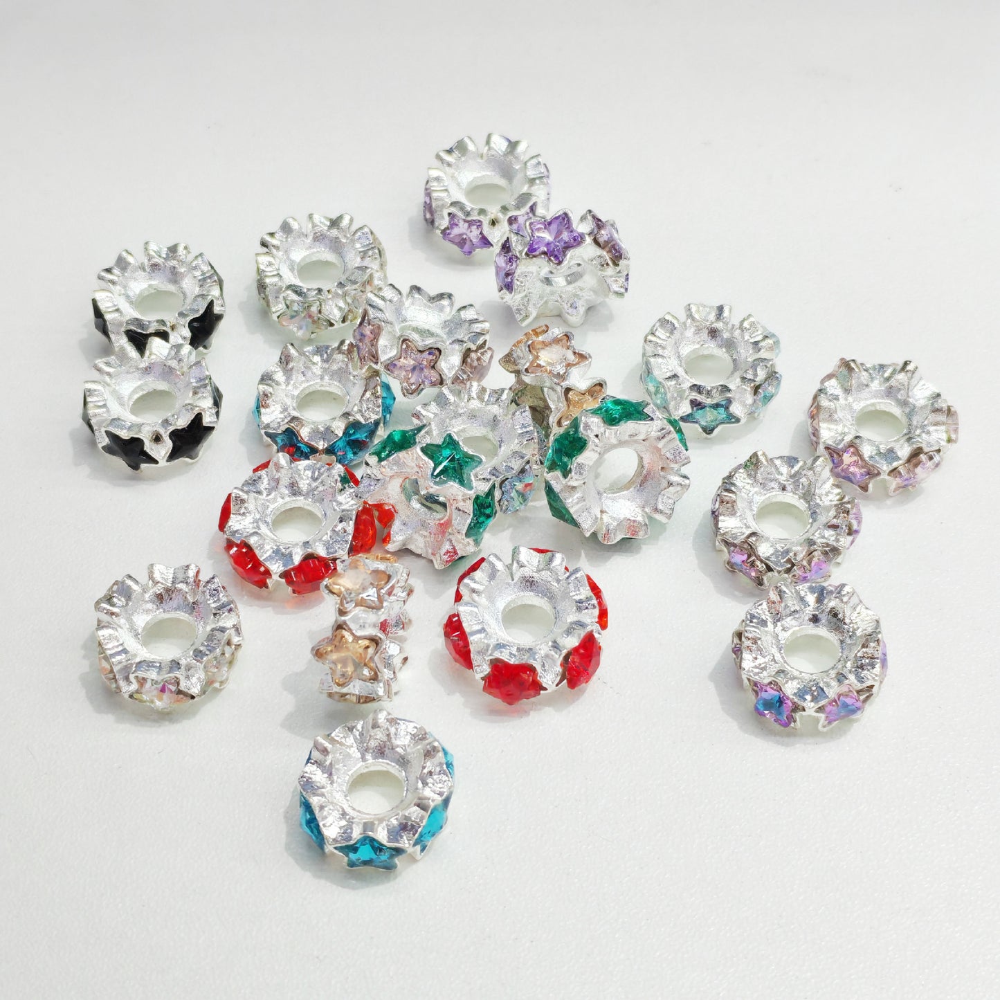 Bead Spacer Round Wheel Spacer Five-Pointed Star Alloy