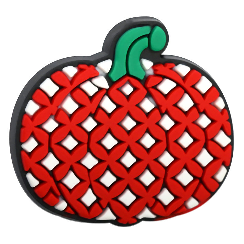 Halloween Pumpkin Silicone Focal Beads