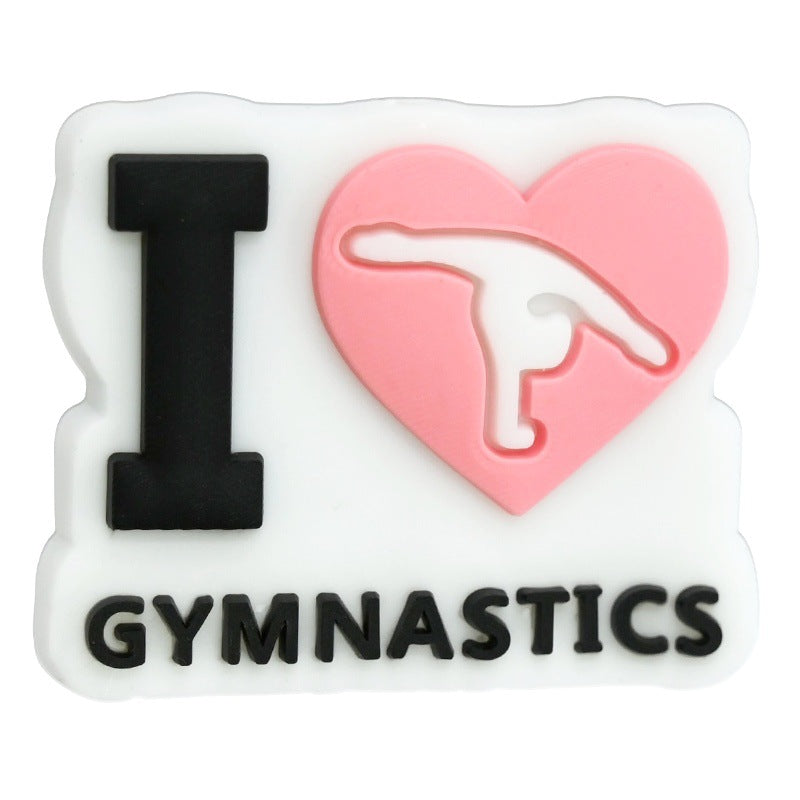 Gymnastics Series Silicone Focal Beads