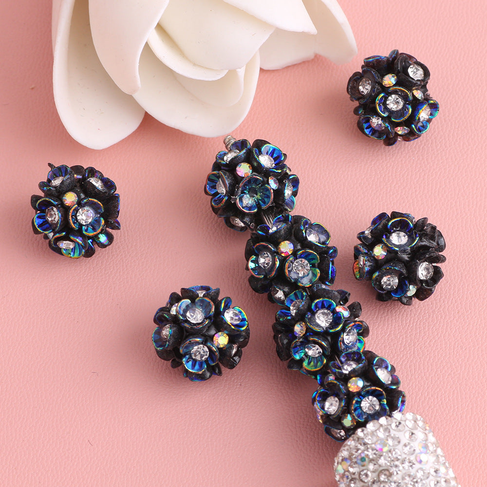 Flower Beads 10 Colors Lily Flower Three-Petal Flower Beads