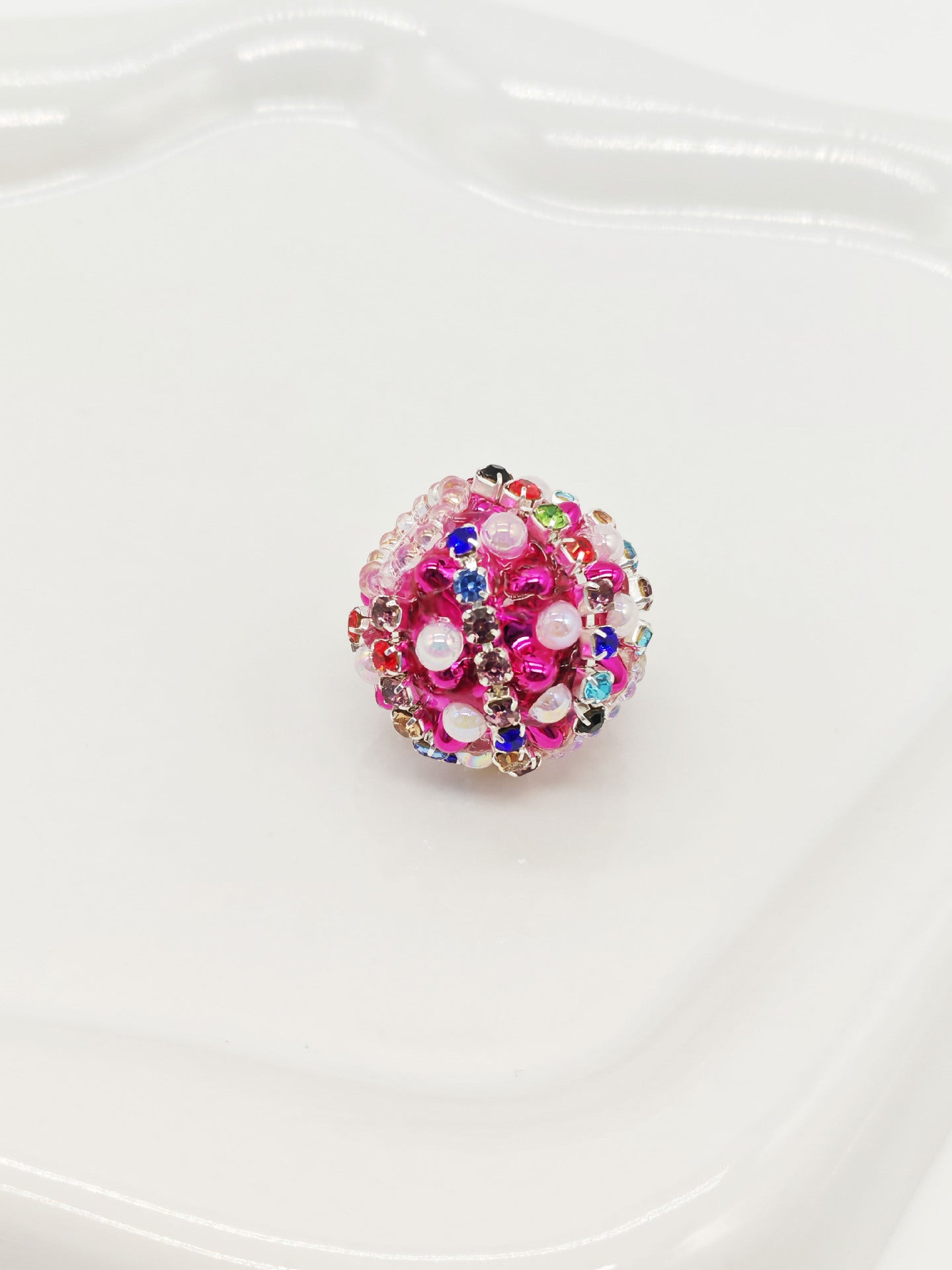 Nepalese Drill Ball Colorful Straight Hole Beads
