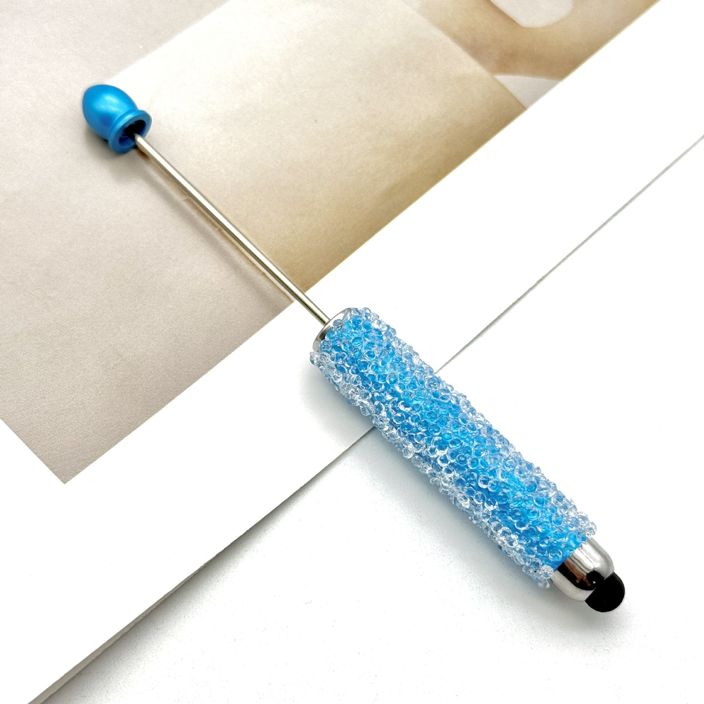 Resin Gypsophila Touch Screen Beaded Pen