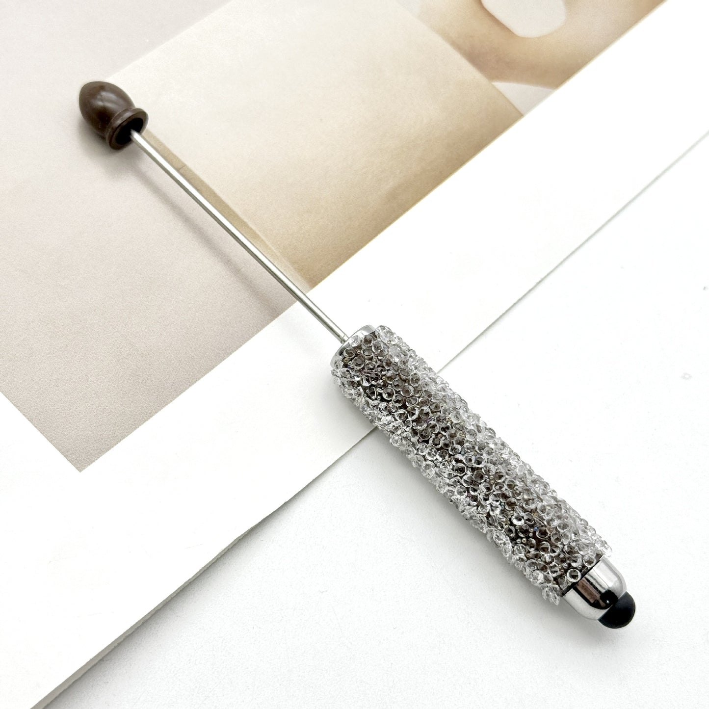 Resin Gypsophila Touch Screen Beaded Pen