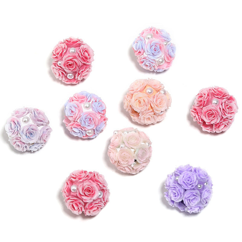 Simulated Soft Rose Clay Drill Ball