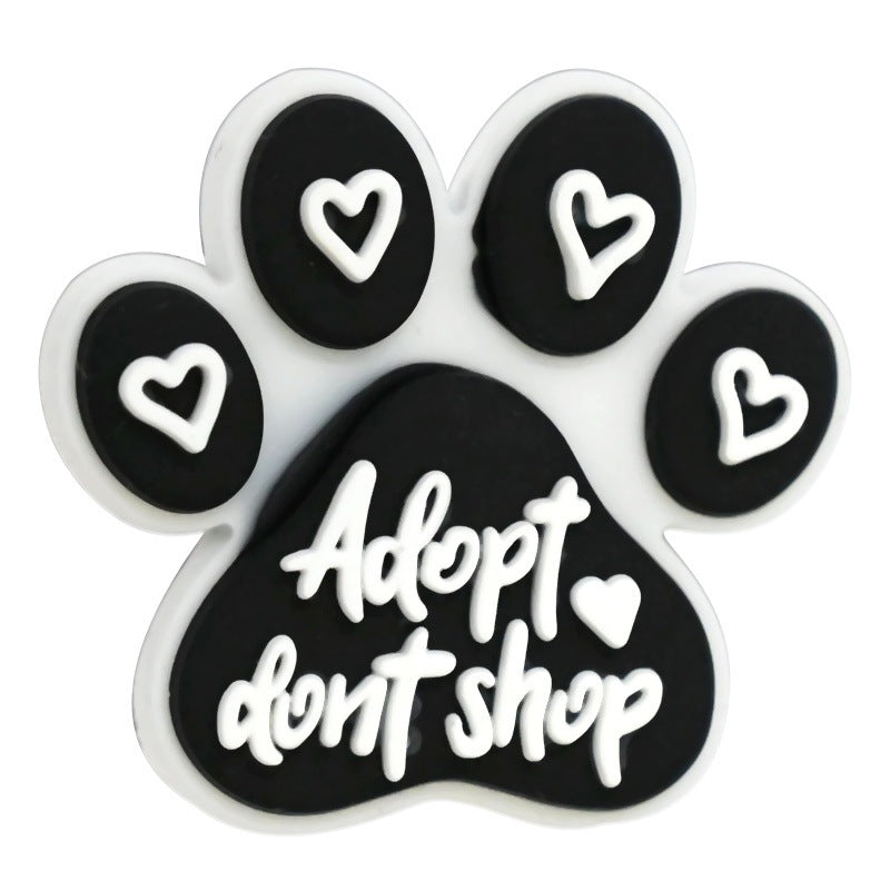 Cartoon Animal Footprint Series Silicone Focus Beads Silicone Focus Beads