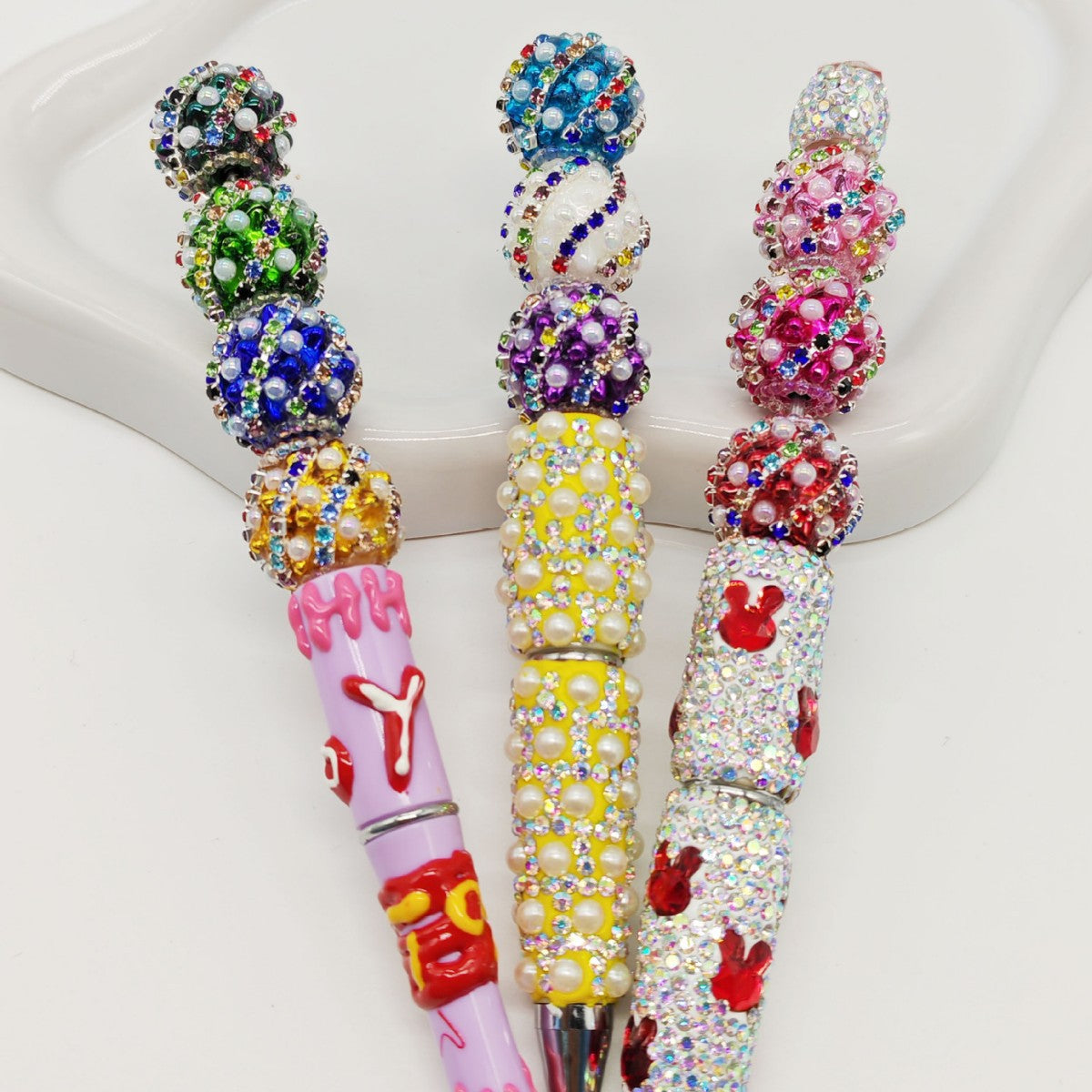 Nepalese Drill Ball Colorful Straight Hole Beads