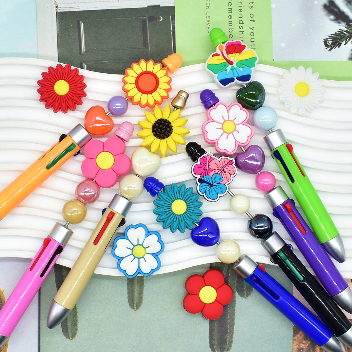 Flower Series Silicone Focal Beads
