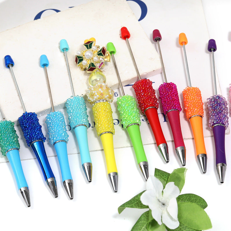 Beaded Pen Thin and Glittering Colorful Rhinestone Pen